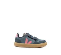 VEJA Kids Small V-90 O.T. touch-strap suede-panelled sneakers - Blue 21-22-23-25-26-28-31-32-33-34