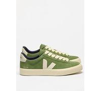 Veja Mens Campo Bold Suede Trainers, Green, Size 9, Men Green