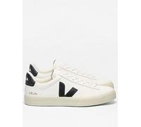 Veja Mens Campo Leather Trainers, White, Size 4, Men White