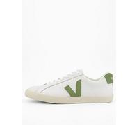 Veja Men's Esplar Logo Trainers, White/Green, Size 6, Men White/Green