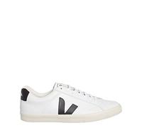 Veja Mens Esplar Low Logo Leather Court Trainers White 11 UK
