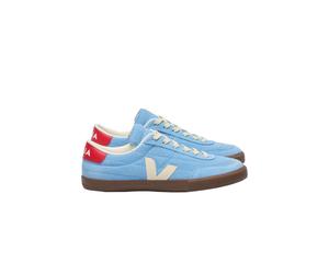 Veja Mens PANENKA SUEDE TRAINER AQUA/PIERRE/BARK - Blue Cotton - Size UK 8