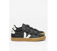 Veja Mens Recife Logo Leather Trainer, Black, Size 8, Men Black