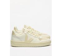Veja Mens V-10 Prime Leather Trainers, Cream, Size 3, Men Cream
