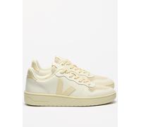 Veja Mens V-10 Prime Leather Trainers, Cream, Size 4, Men Cream