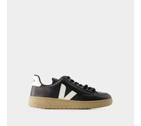 Veja Mens V-12 Sneakers - - Leather - Black/White - Size EU 40