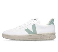 VEJA Mens V-90 O.T Leather Extra White Cyprus Trainers Mens Shoe Size: 8, Colour: Green Suede