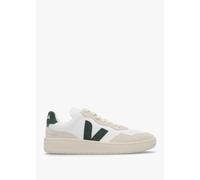 VEJA Mens V-90 O.T Leather Extra White Cyprus Trainers Mens Shoe Size: 8, Colour: Green Suede