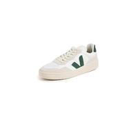 VEJA Mens V-90 O.T Leather Extra White Cyprus Trainers Mens Shoe Size: 9, Colour: Green Suede