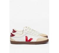 Veja Mens Volley OT Leather Trainers, White, Size 4, Men White
