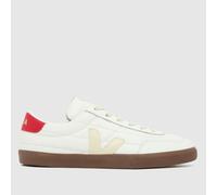 VEJA Panenka Leather Trainers in White & Red UK 7 (EU 41)