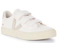 Veja Recife Chromefree Leather Strap Fasten Trainer Natural Womens UK 3 - 8
