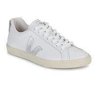 Veja Womens Esplar Logo Leather Trainer- White, White, Size 3, Women White