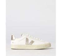 Veja Campo Platine Womens White/Gold Trainers Leather - Size UK 6