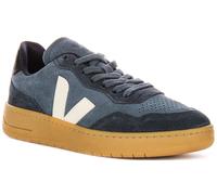 Veja Suede Leather Side Logo Lace Up Womens Trainers In Navy White UK 3 - 8