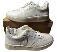Veja Trainers V10 Size UK 5 Extra White Ladies Veja V-10 Sneakers Cream Genuine