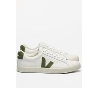 Veja Unisex Esplar Logo Leather Trainers, White, Size 10, Men White