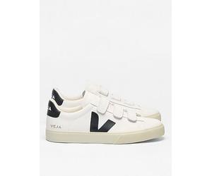 Veja Unisex Recife Logo Leather Trainer, White, Size 8, Men White
