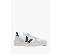 VEJA V-10 B-Mesh White Nautico Trainers Size: 36, Colour: Navy Suede