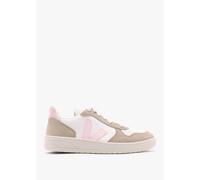 VEJA V-10 Chromefree Leather Extra White Petale Sahara Trainers Size: