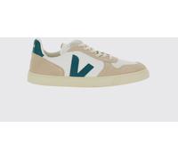 VEJA V-10 Lace-Up Sneakers for Boys in Perforated Organic Leather - Size: 33 - male