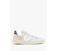 VEJA V-10 Suede Jade White Multico Trainers Size: 36, Colour: Blue Sue