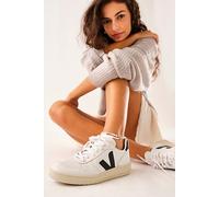 Veja V-10 Trainer Shoe at Free People in Extra White/Black, Size: EU 37 - female
