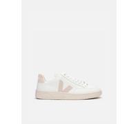 Veja Men's V-12 Leather Trainers - Extra White/Sable - UK 10