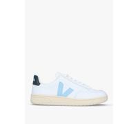 VEJA V-12 Leather Extra White Steel Nautico Trainers Size: 35, Colour: Blue Suede