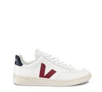 Veja V-12 Leather Trainer White Marsala Nautico