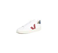 Veja Men's V-12 Leather Trainers - Extra White/Marsala/Nautico - UK 10