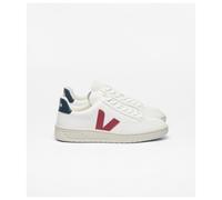 Veja Men's V-12 Leather Trainers - Extra White/Marsala/Nautico - UK 10