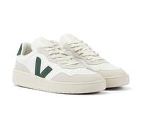 Veja V-90 Leather Mens White/Green Trainers - Size UK 8