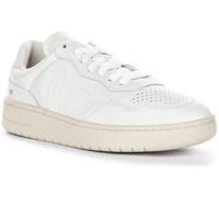 Veja V 90 Leather Suede Panel Lace Up Womens Trainer Off White UK 3 - 8