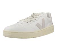 Veja V-90 O. T. Lea Men's Ot Leather Side Logo Flat Lace Trainers (White, UK 6)