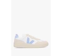 VEJA V-90 O.T. Leather Extra White Steel Trainers Size: 41, Colour: Blue Leather