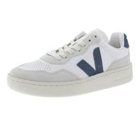 Veja V-90 O.T. Leather Shoes White Beige Blue Women - 38