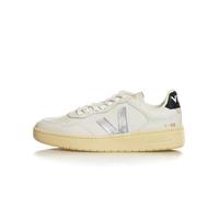 Veja V-90 O.T. Leather Shoes White Silver Women - 36