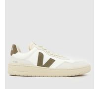 Veja Men's V-90 B-Mesh Sneakers, White Kaki, 8 UK