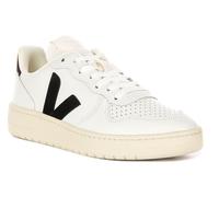 Veja V10 Prime Leather White Low Profile Womens Trainer White Black UK 3 - 8