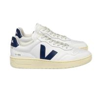 Veja - Veja V-90 Organic Leather Sneakers White & Nautico - 43