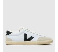 VEJA Volley Canvas Trainers in White & Black UK 4 (EU 37)