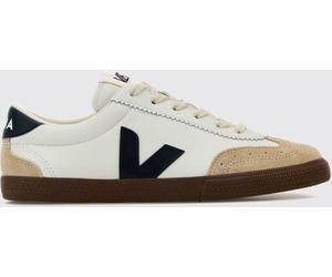 VEJA Volley Sustainable O. T. Leather Trainers with Contrasting V-Logo - Size: 39 - female