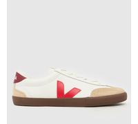 VEJA Volley Trainers in White & Red UK 10 (EU 44)
