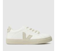 VEJA White & Beige Esplar Junior Trainers UK 10.5