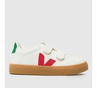 VEJA White & Red Esplar Boys Junior Trainers UK 13.5 (EU 32)