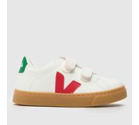 VEJA White & Red Esplar Boys Toddler Trainers UK 7.5 (EU 24)