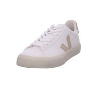 VEJA Campo Chromefree Leather Extra White Almond Trainers Size: 39, Colour: Tan Suede