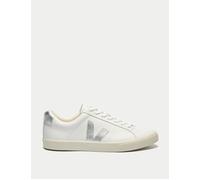 VEJA Women's Esplar Leather - White Silver - Size: UK 3