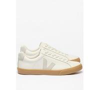 Veja Womens Esplar Logo Leather Trainers, White, Size 6, Women White
